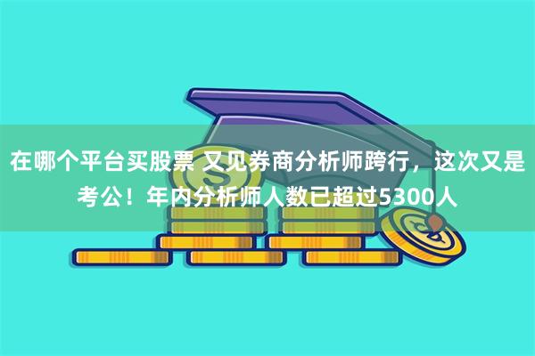 在哪个平台买股票 又见券商分析师跨行，这次又是考公！年内分析师人数已超过5300人