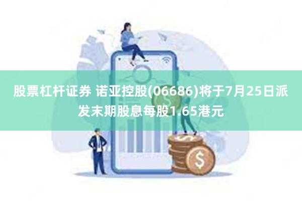 股票杠杆证券 诺亚控股(06686)将于7月25日派发末期股息每股1.65港元