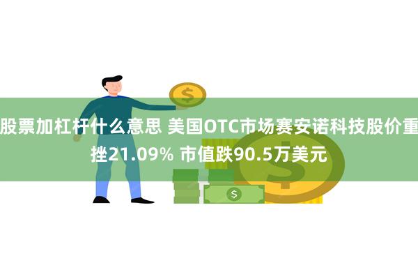 股票加杠杆什么意思 美国OTC市场赛安诺科技股价重挫21.09% 市值跌90.5万美元